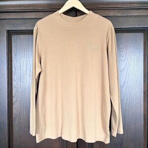 Vintage BLAIR Mock Neck Long Sleeve T-Shirt Embroidered Womens XL Very Soft